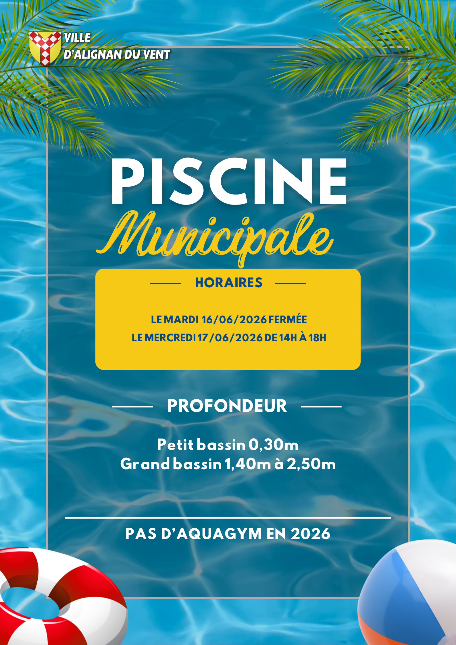 Information piscine municipale